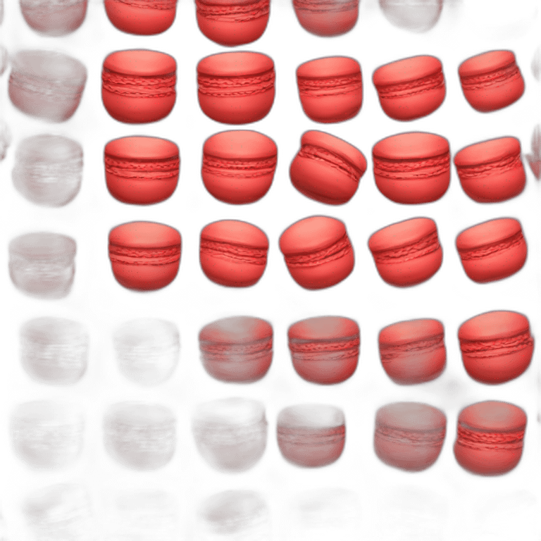 red Macaron emoji