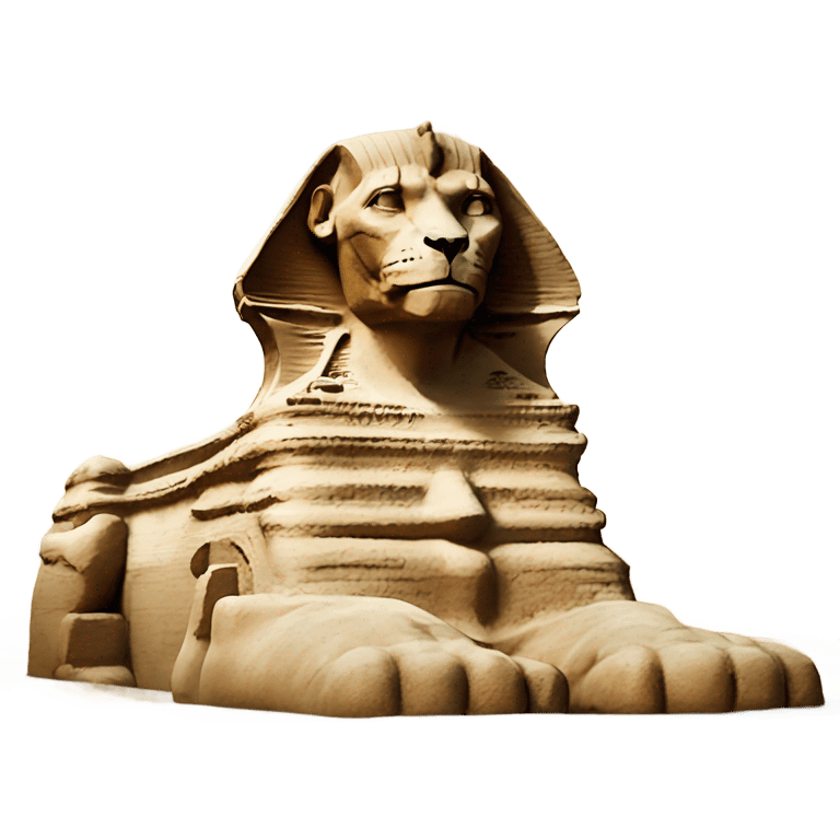 realistic Great Sphinx of Giza emoji