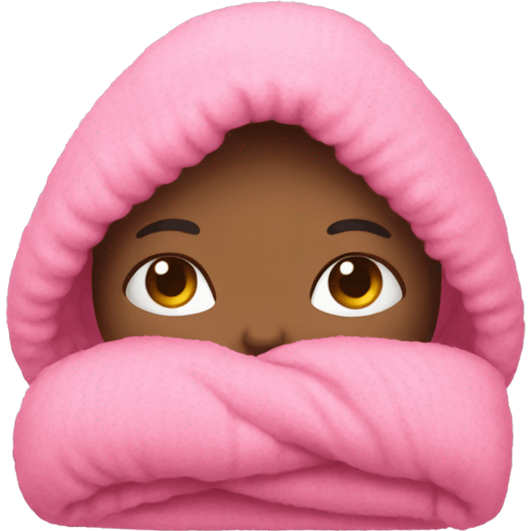 Pink cozy emoji