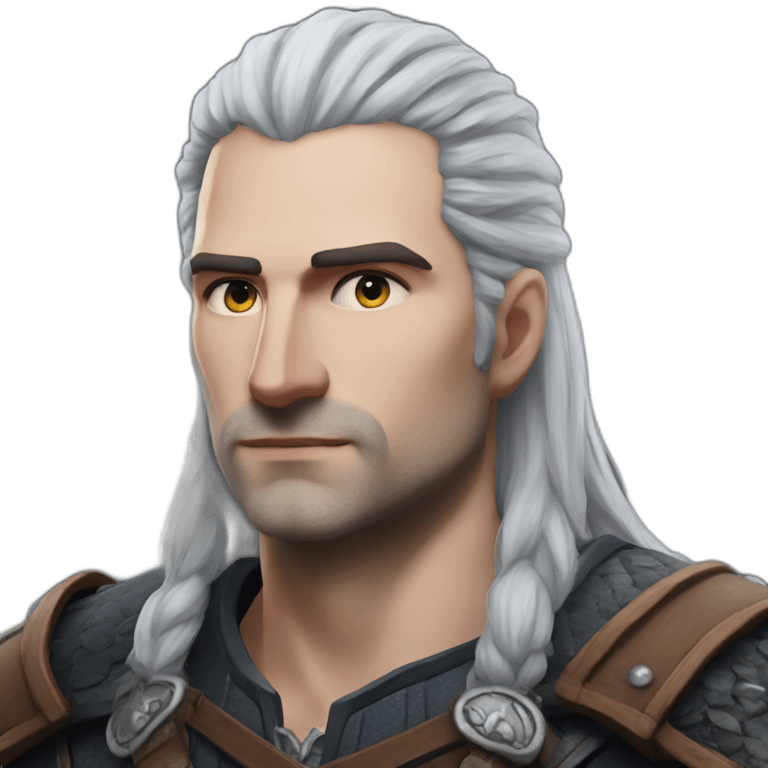 The witcher in aunicorn emoji