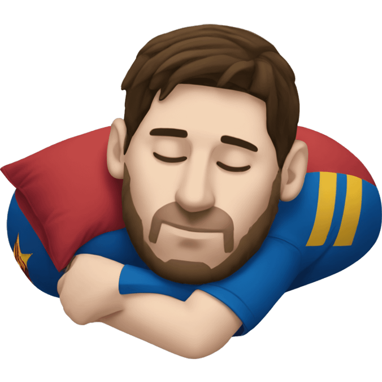 Lionel messi sleeping emoji