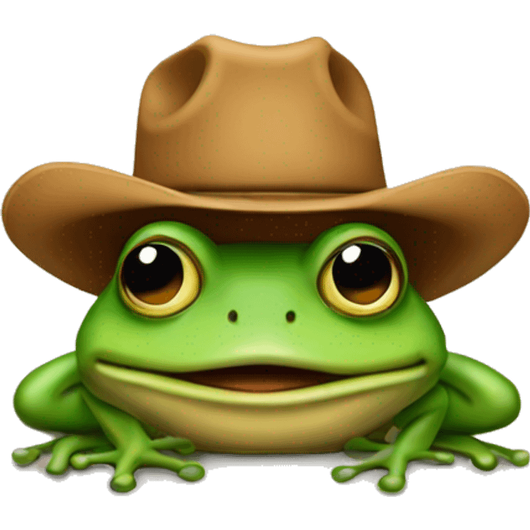 Cowboy frog emoji