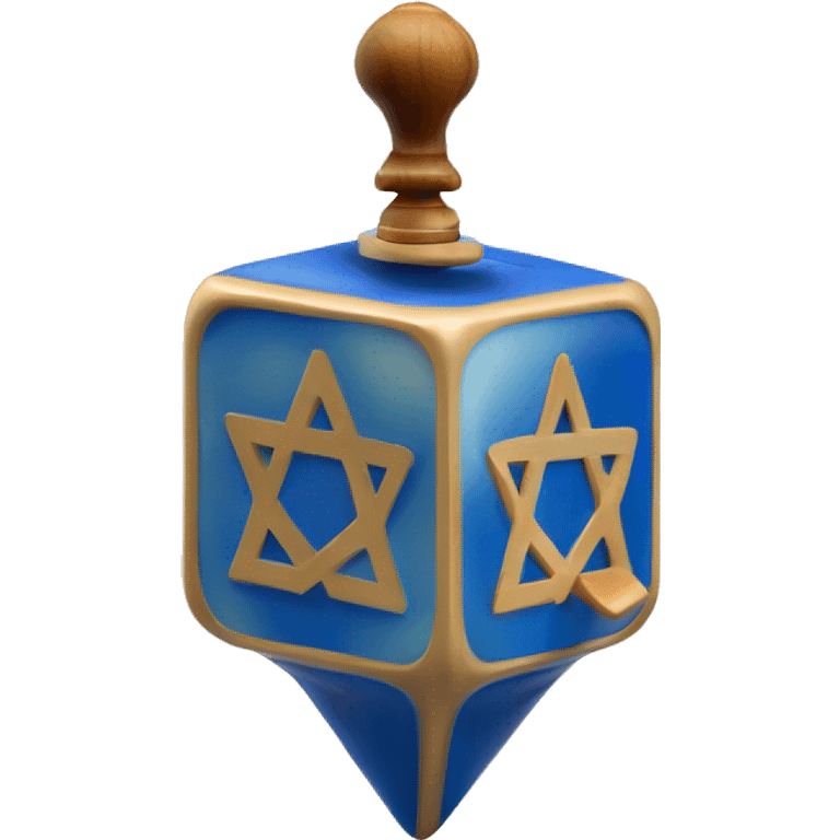 Jewish dreidel a four-sided spinning top, played during the Jewish holiday of Hanukkah emoji