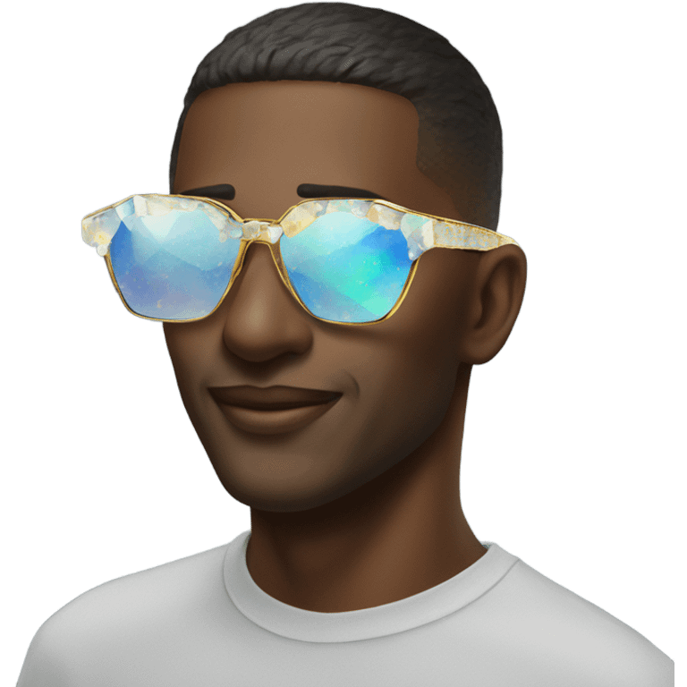 opal Crystal gemstone sunglasses emoji