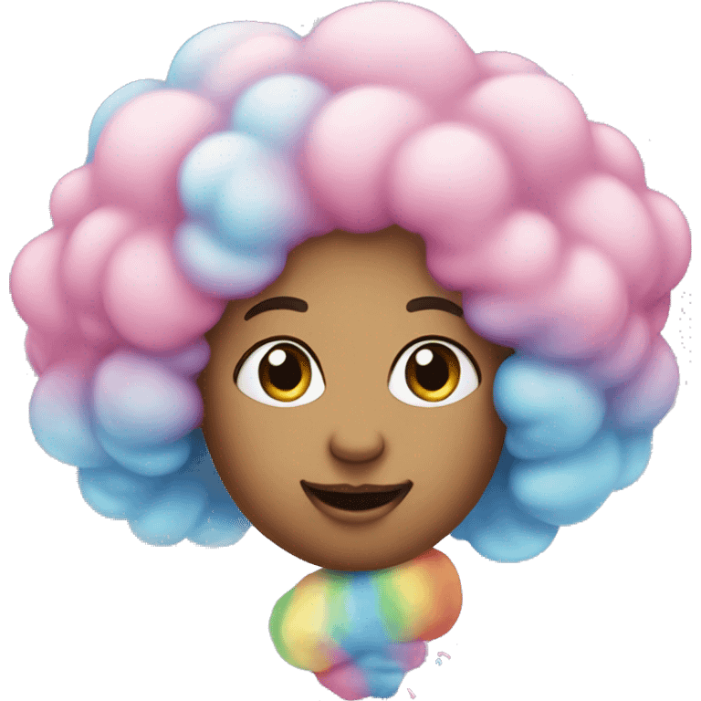 Rainbow cottoncandy emoji