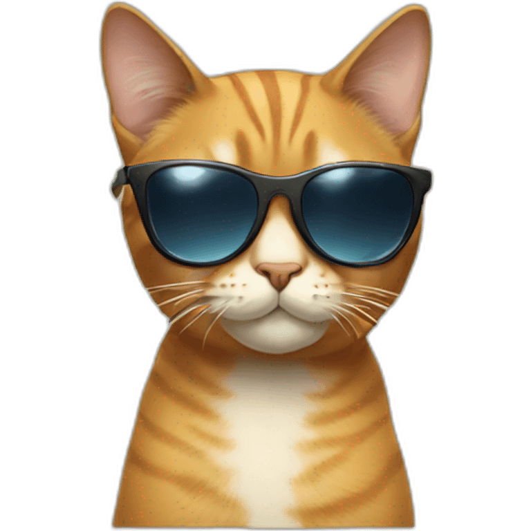 Cat with sunglasses emoji