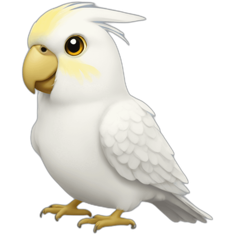 White cockatiel emoji