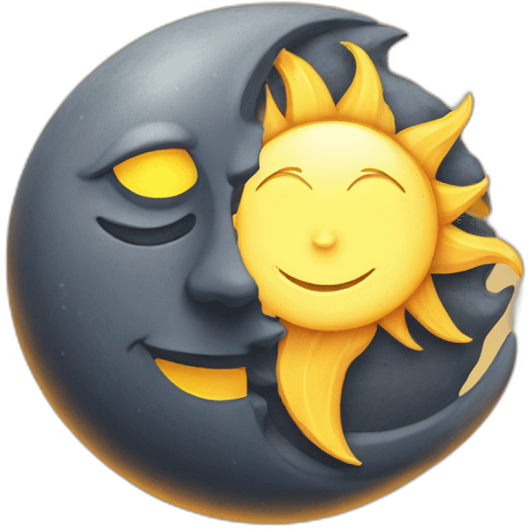 moon and sun emoji