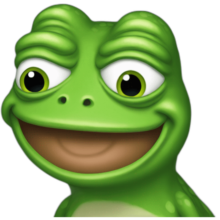 pepe the frog looks at me emoji