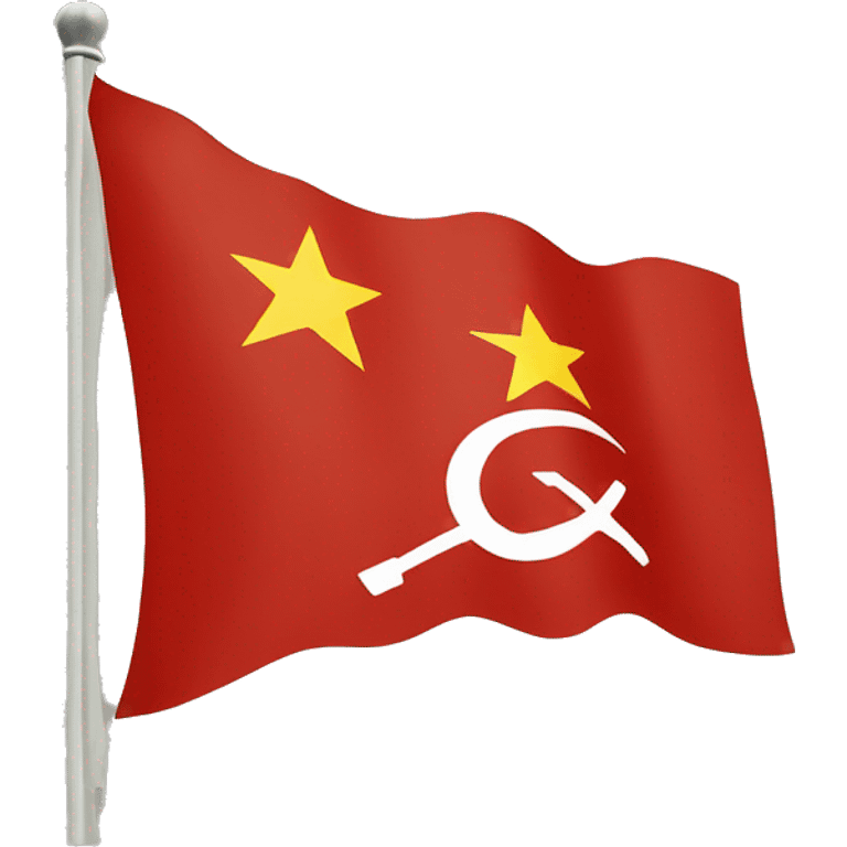 A Soviet flag emoji