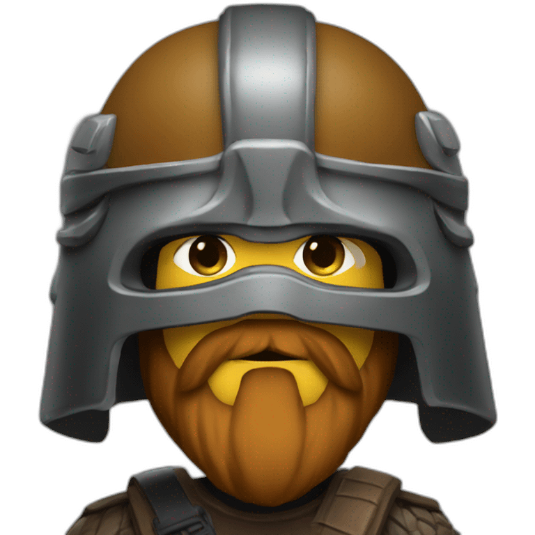 gimli wearing helmet emoji