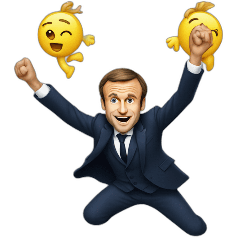 Emmanuel Macron qui danse emoji