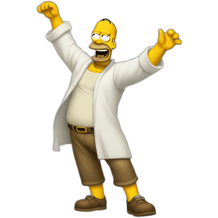 Homer avec barte emoji