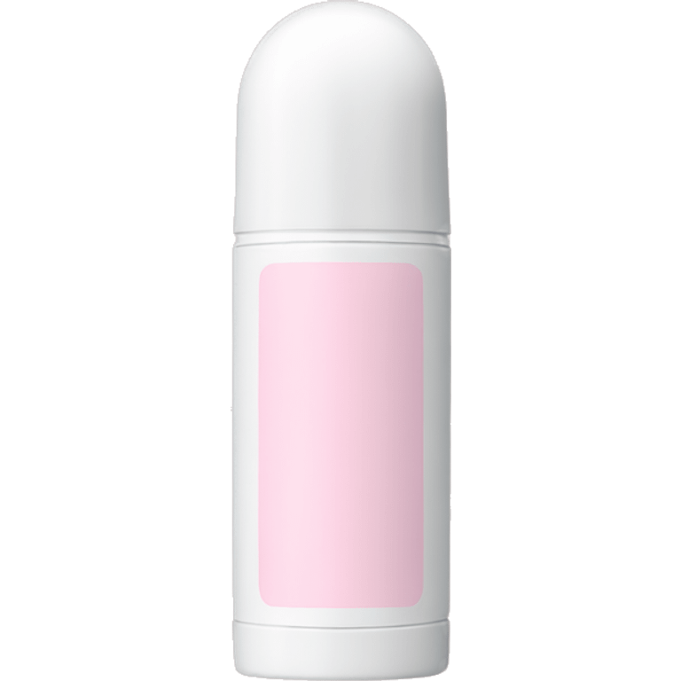 light pink roll-on deodorant with a white cap emoji