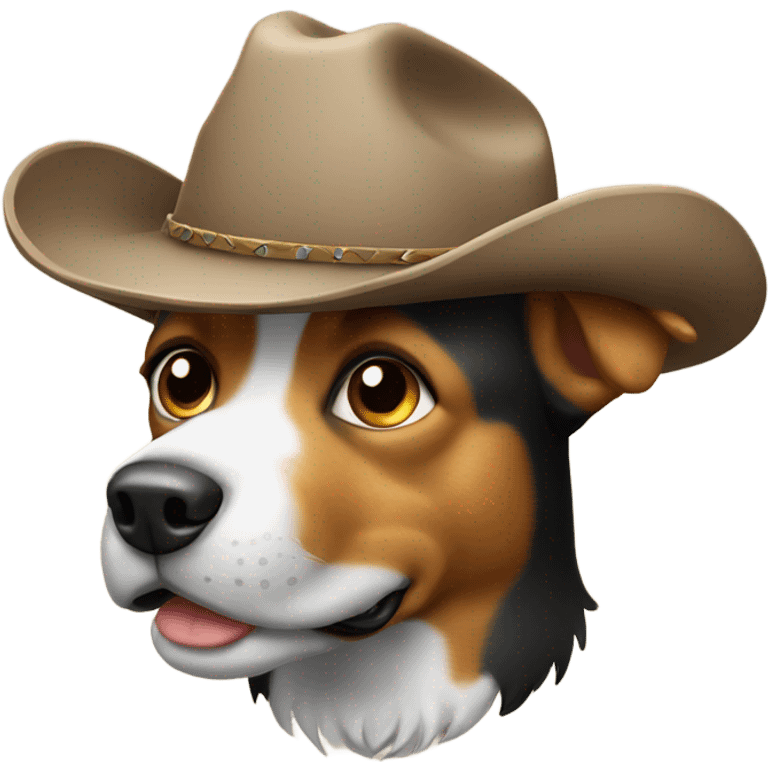 Dog With cowboy hat    emoji