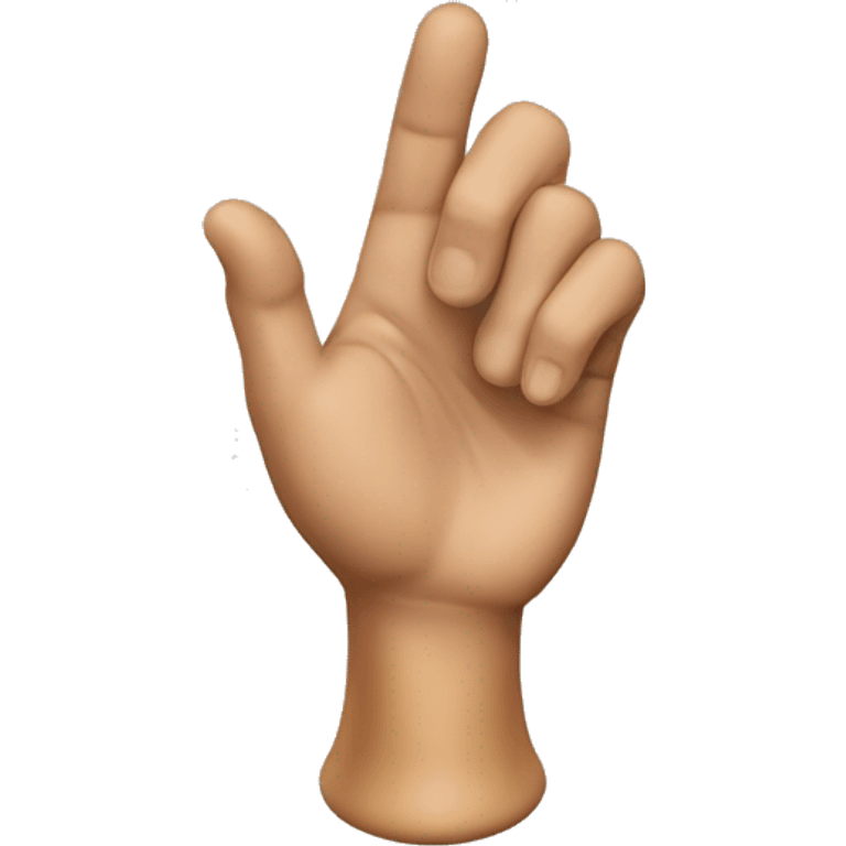 hand in the form of a bell emoji