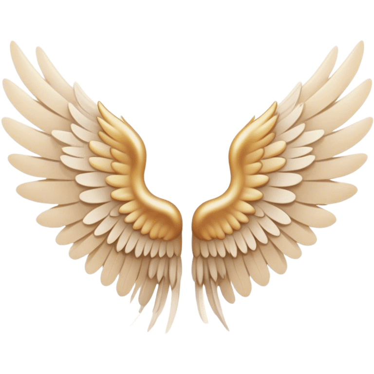 Angel wings beige  emoji