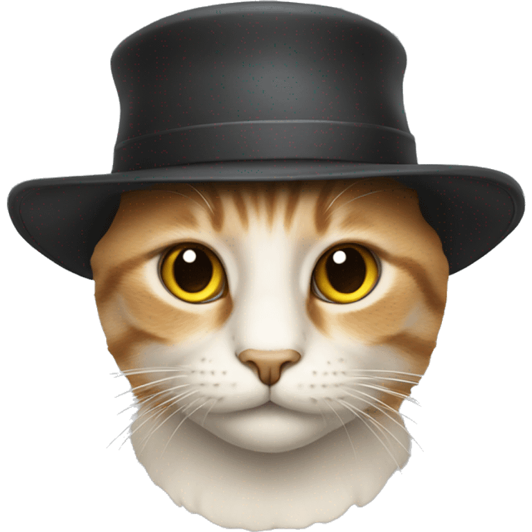 a cat with hat emoji