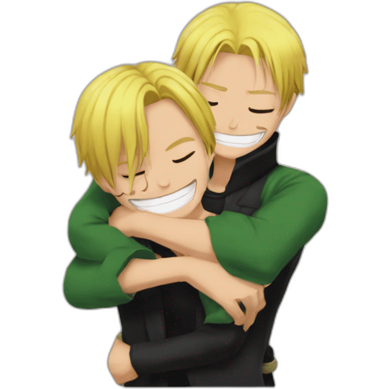 sanji embrace zoro emoji