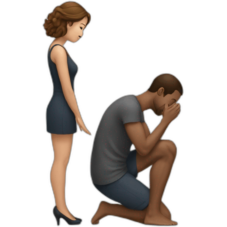 woman-on-knees-facing-man emoji