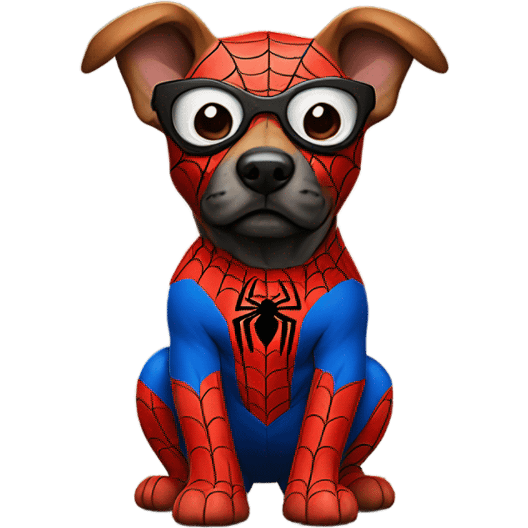 DOG in full SPIDER MAN emoji