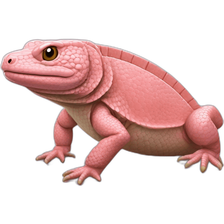 fat pink tegu lizard memecoin emoji