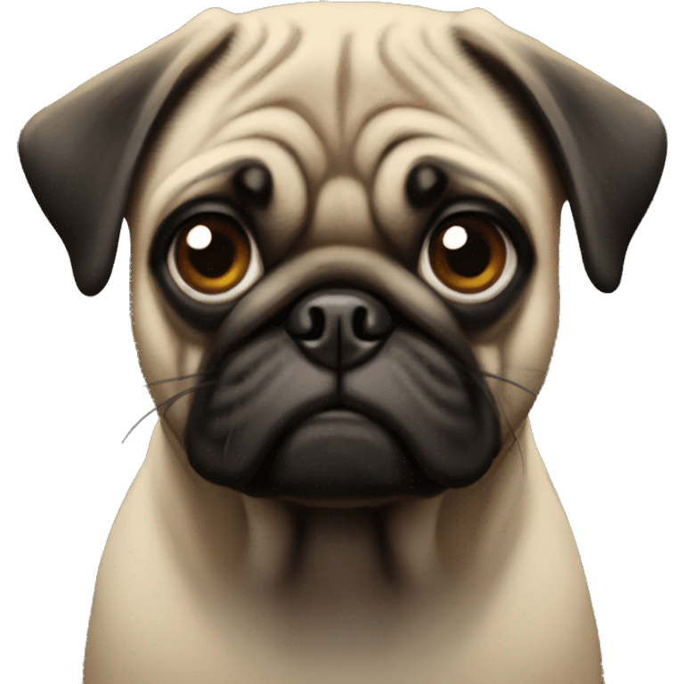 A pug emoji