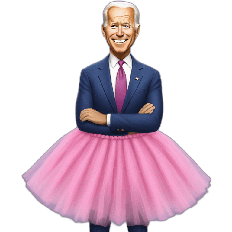 Joe Biden in Pink tutu emoji