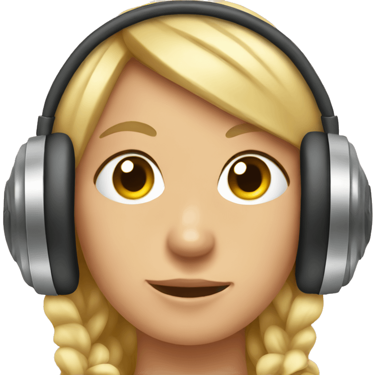 Headphones with bows emoji