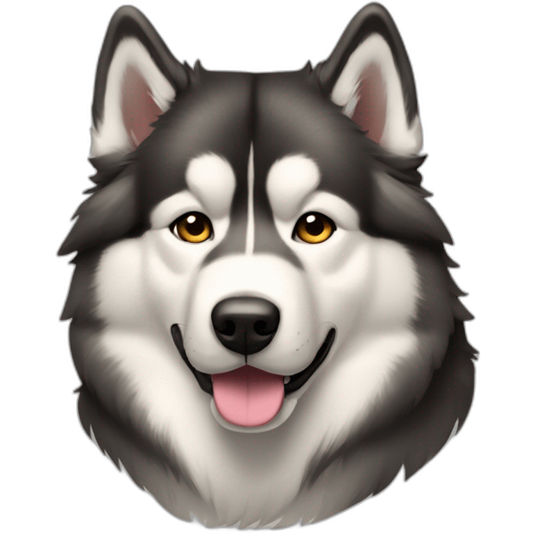 Dog alaskan malamute full-body emoji