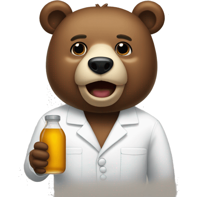 Bear with a lacto emoji