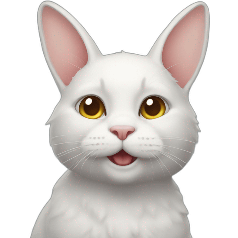 Rabbit cat emoji