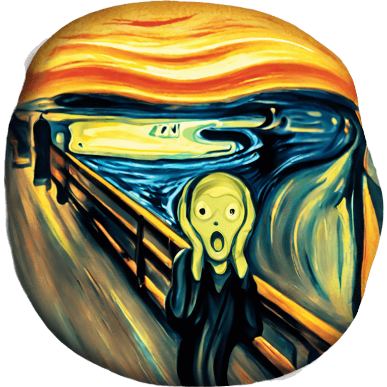 edvard munch the scream emoji