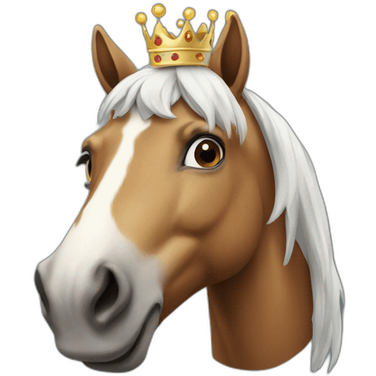 Horse with a crown  emoji