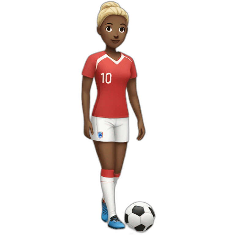 Joueuse de foot  emoji