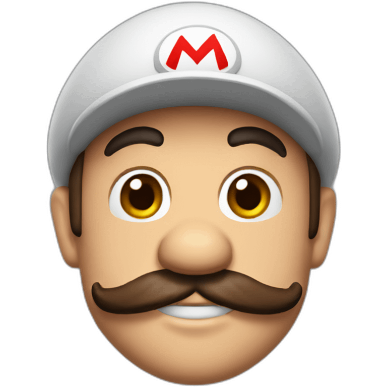 super mario with make up emoji