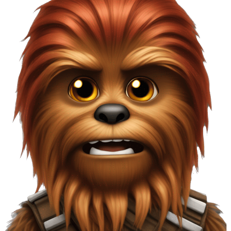 Chewbacca with Red hair emoji