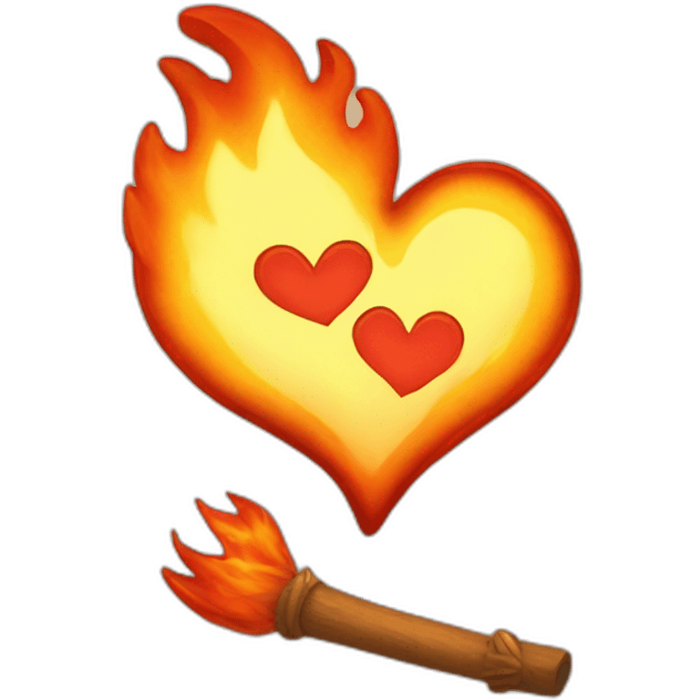 Fire heart emoji