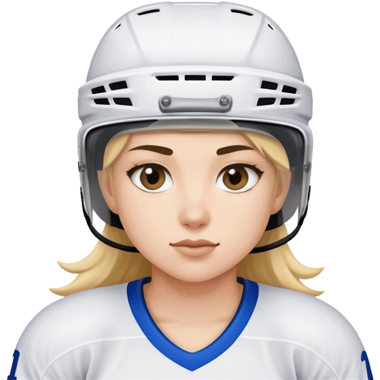 Girl hockey player emoji