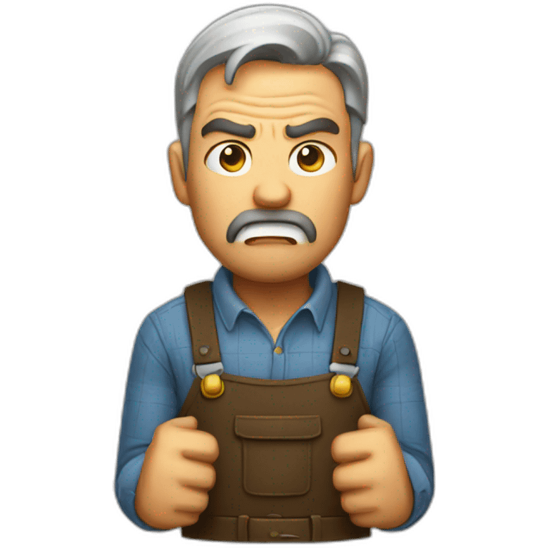 angry farmer emoji