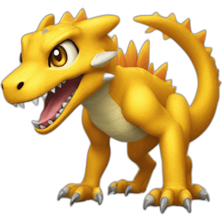 Agumon from Digimon emoji