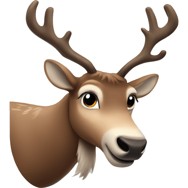 reindeer emoji