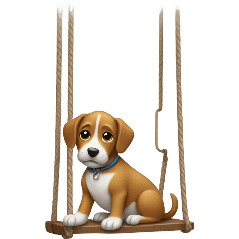 dog with swing emoji