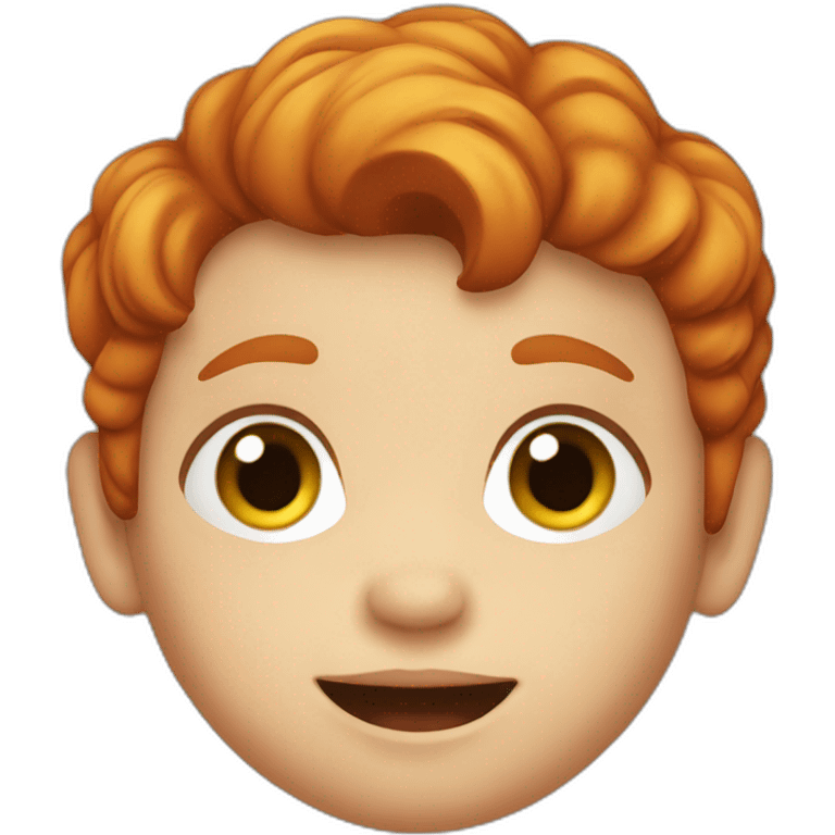 one redhead toddler boy emoji