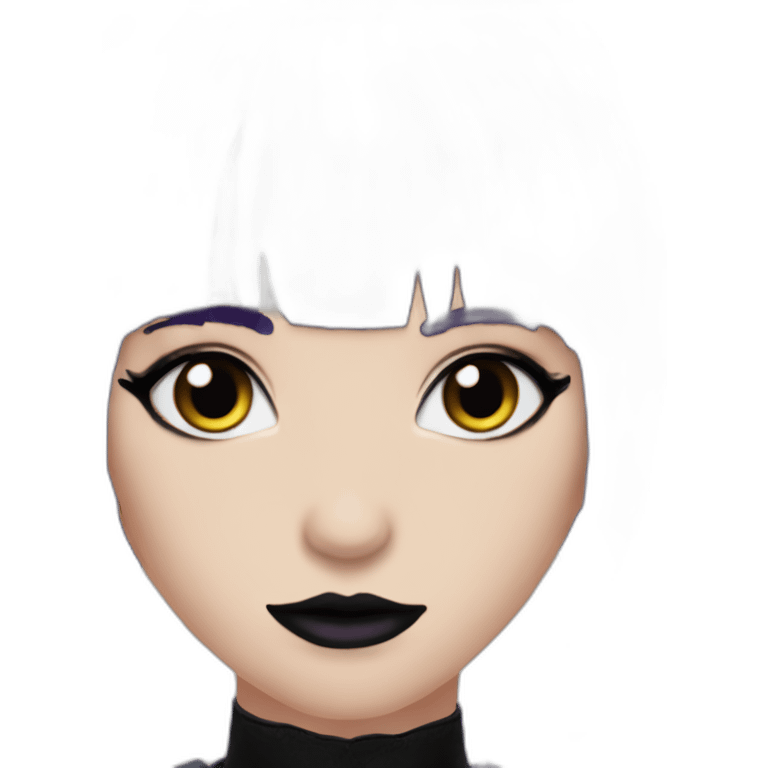 Elissabat-with-bangs-long-hair-dark-purple-and-black-vampire-goth-makeup-pinkeyes-romanticgothcloses- emoji