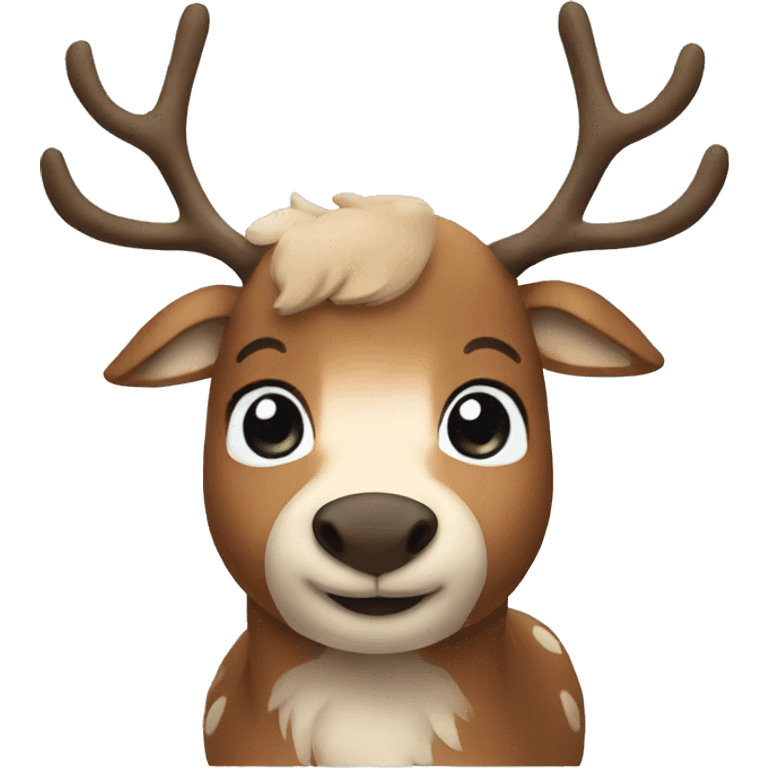 cute reindeer  emoji