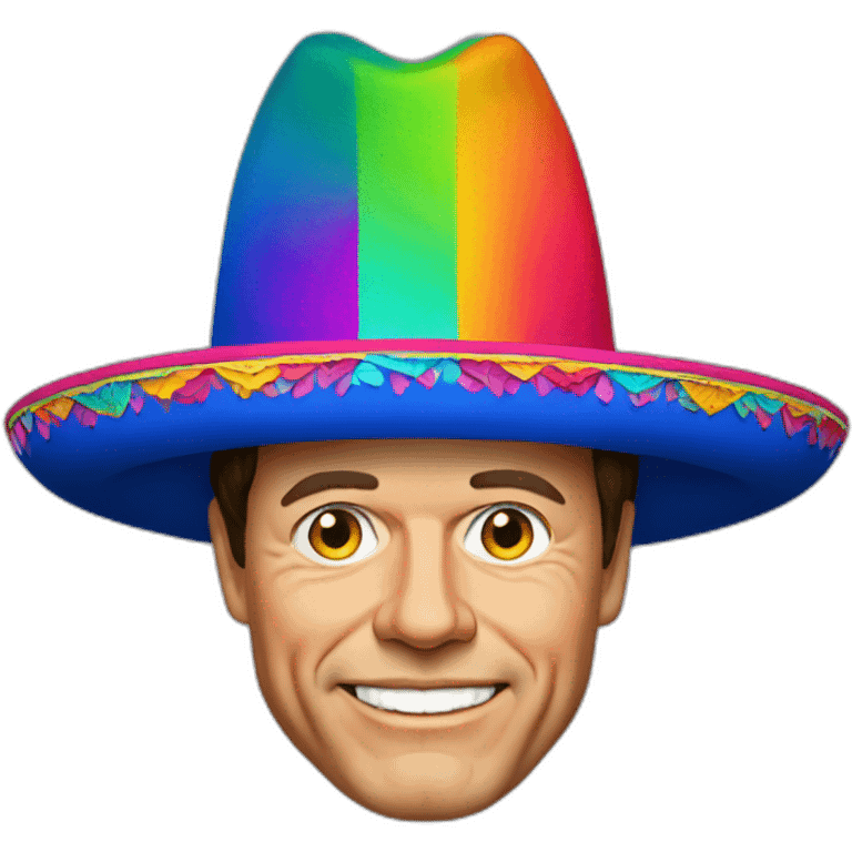 Mark Rutte with a colourful sombrero emoji