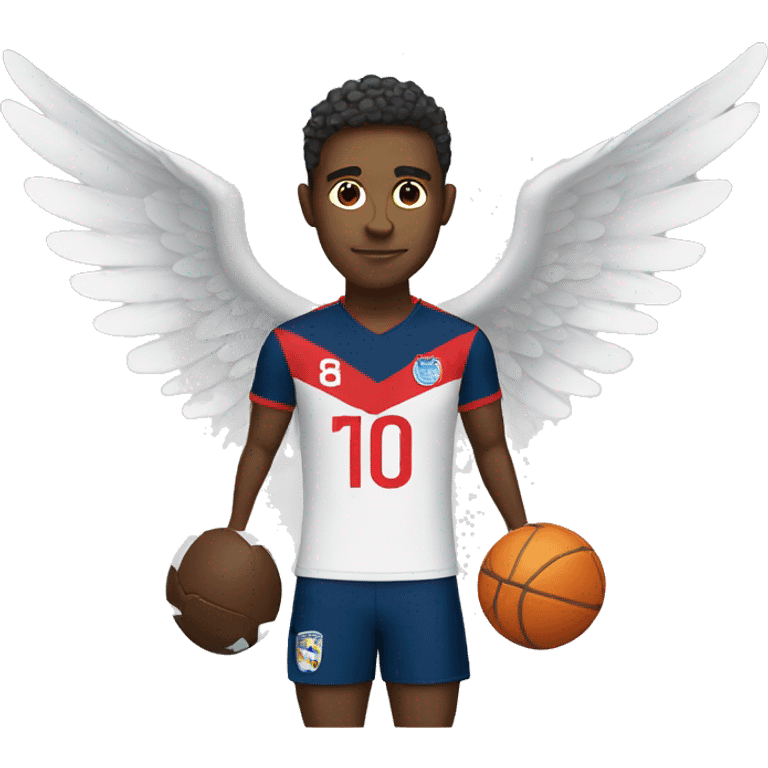 Footballer with wings emoji