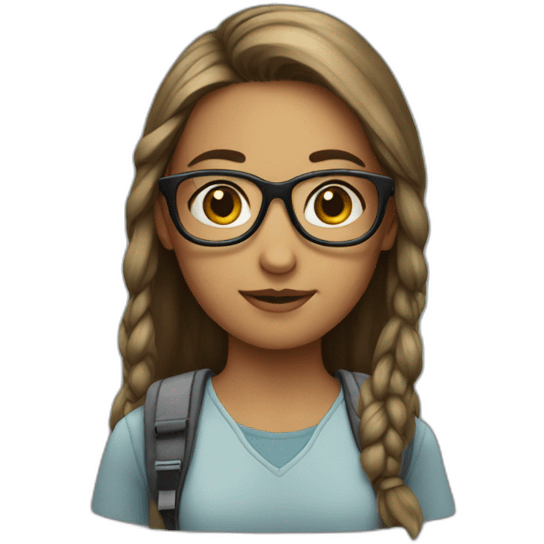 girl nerd emoji