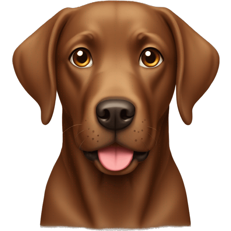 Brown labrador dog  emoji